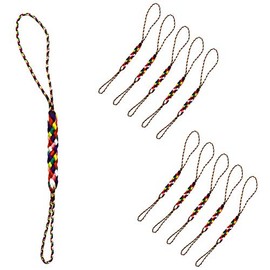Netsuke Strap, Netsuke Cord Parts, Set of 10, Mixed Colors (5 Colors)