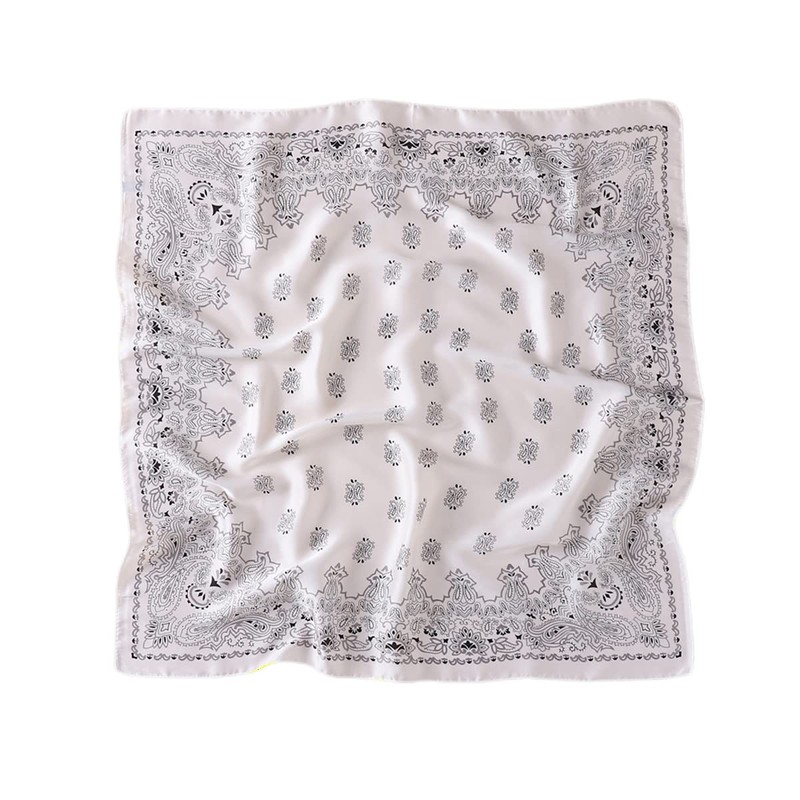 FAIRYGATE Damen Bandana Halstuch Platz Seidentuch Drucken Tuch Schal Kopftuch