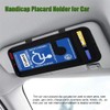 Handicap Placard Holder for Auto, Disabled Parking Permit Sign Protector
