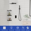 Dcolora 10 In. Rainfall Shower System with Handheld, Matte Black