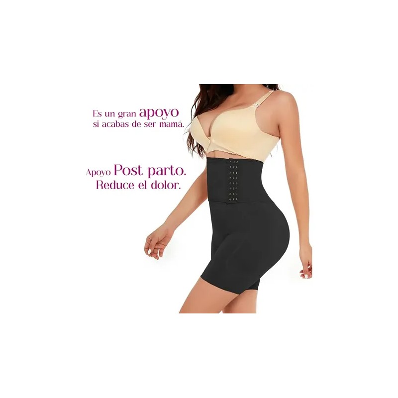 Faja Colombiana Levanta Glúteo Reductora De Cintura Color Negro Talla
