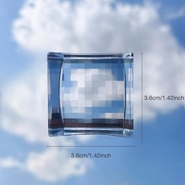 Pixel Crystal Stone - Creative Mosaic Visual Effect Crystal, Unique Optical Glass Toy, Fun Visual Experience for Kids & Adults, Travel & Party Accessory