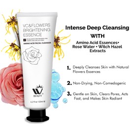 WBM Care Anti Aging Facial Cleanser With Natural Extracts - Gentle Anti Aging Face Cleanser Fill Deep Wrinkles & Brighten Complexion,All Skin Types - 4.2 oz
