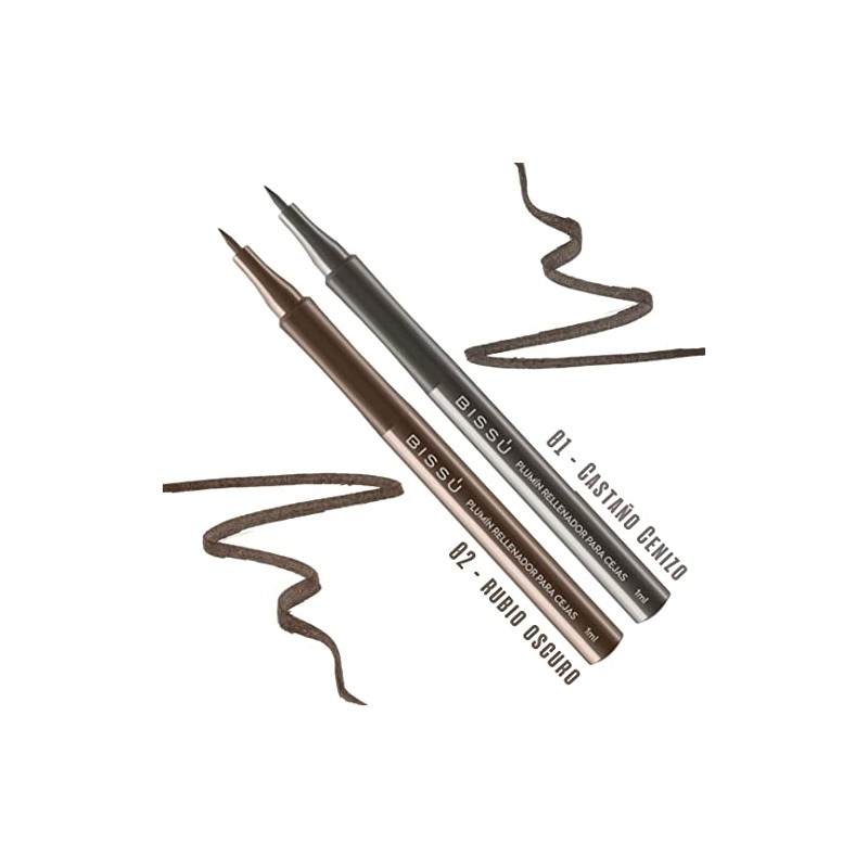 Kit Bissu Delineador Plumin Ojos Y Cejas (kit 6 Piezas)