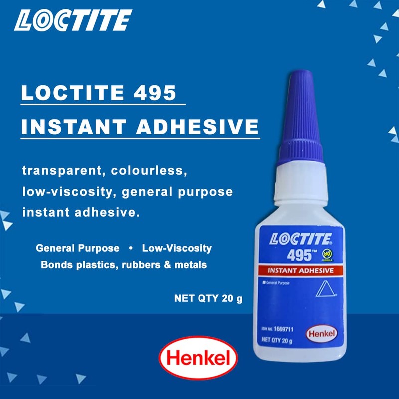 Loctite Genuine Henkel 495 - Super Glue - Instant Adhesive