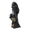 Climbing Black Bear Cubs Garden Light Welcome Statue Figurine Solar