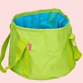 Outdoor Foldable Bucket Bag Green 2ea