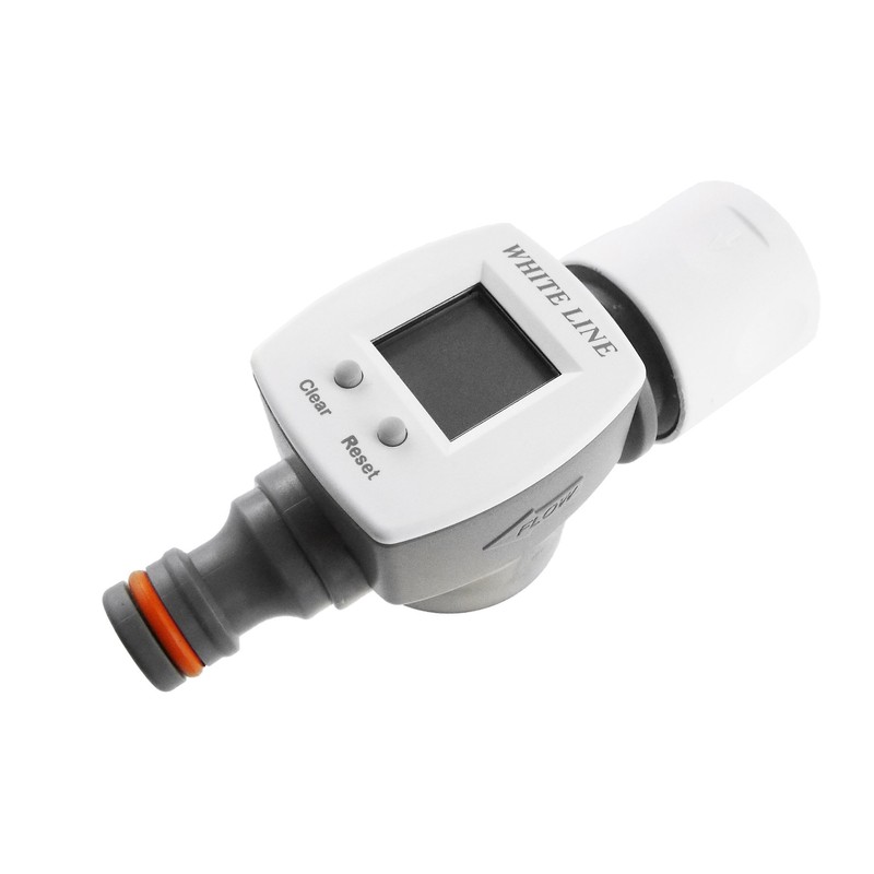 Digital Water Meter with Click-Lock Fittings for Easy Connection,Measures up