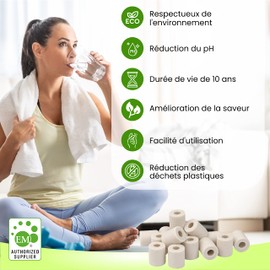 Ajima 55 Grey Ceramic Beads Natural Water Filter for Carafe Kettle Bottle Washing Machine Filter Solution Eco Limescale Cleaning Water