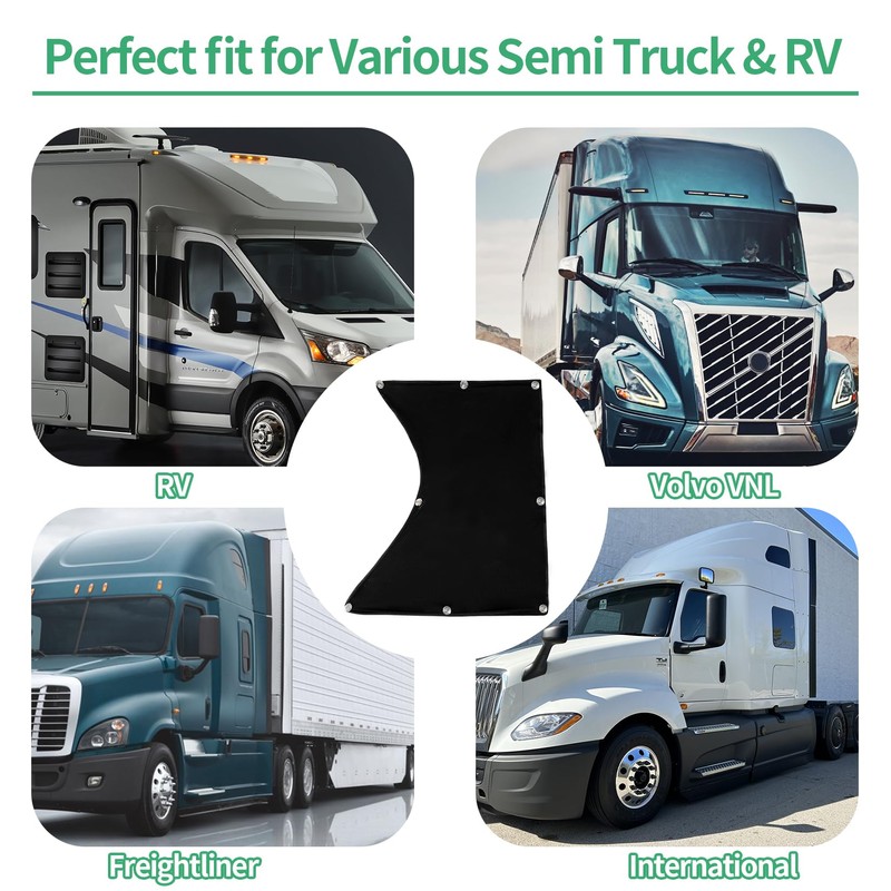 PSLER Thick Side Window Sunshade for Semi-Truck Fit for Freightliner