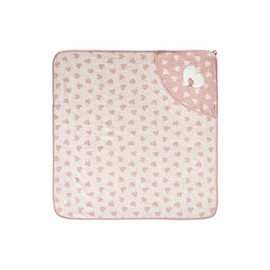 Sterntaler Emmi Girl Donkey Hooded Bath Towel 80 x 80 cm Hearts Flora Rose