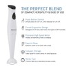 Elite Gourmet EHB-2425X Electric Immersion Hand Blender Stick, Mixer, Chopper,