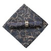 YiyiLai Jacquard Table Napkins Hotel Restaurant No Napkin Rings Navy