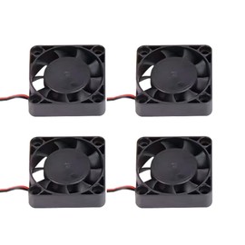 RANIT 4 Pcs 40mm x 40mm x 10mm 4010 DC Cooling Fan 12V 2 Pin Fan for 3D Printer Computer Case Fan (4010-12V)