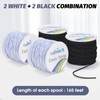KAMEVS Elastic String for Bracelets, 1mm Elastic Beads Cord for