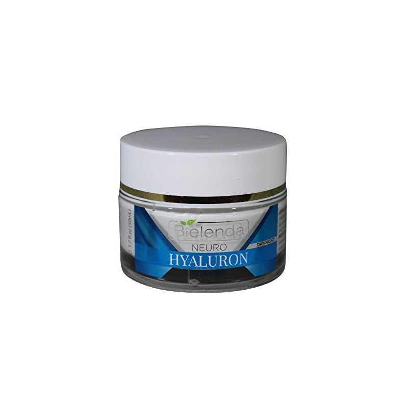 Bielenda Neuro Hyaluron Crema facial hidratante, 1.7 onzas, día y