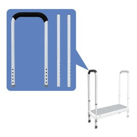 AOSSA Handrail Replacement Part of Bedside Step Stool, Medical Step Stool with Handle, Heavy Duty Stepping Stool for Bed, SUV, RV, Car, Bathtub