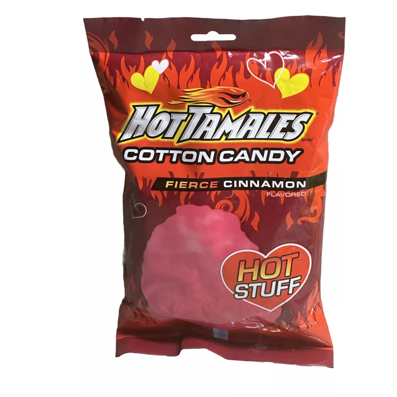 trive Hot Tamales Fierce Cinnamon Hot Stuff Cotton Candy: 3oz