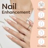 Modelones 8-in-ONE Nail Builder Gel, 6 Colors White Brown Builder