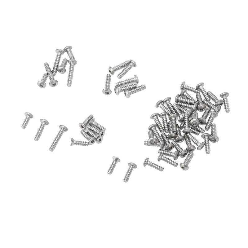 RC Screw Kit Stainless Steel Half Round Head Countersunk Head