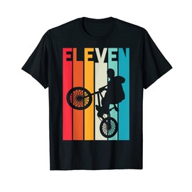 11 Year Old BMX Birthday Gift Party Boys Dirt Biking 11th T-Shirt
