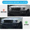 Autohai Front Grill for 1997-2000 TOYOTA TACOMA W/Lights Black