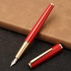 Jinhao 95 - Pluma estilográfica de metal, punta fina, rojo