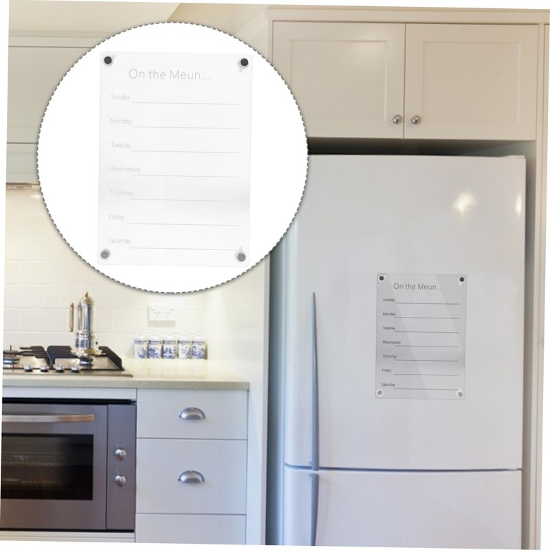Operitacx Rewritable Message Board Dry Erase Boards For Fridge Weekly