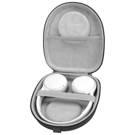 Linkidea Headphones Carrying Case Compatible with Sony WH-CH520, WH-CH510, MDR-ZX310, Skullcandy Riff2, Riff Case, Replacement Protective Hard Shell Travel Bag with Cable, Charger Storage (Black)