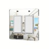 1 Pcs Mirror Light Switch Wall Plate Plates Decorative Electrical