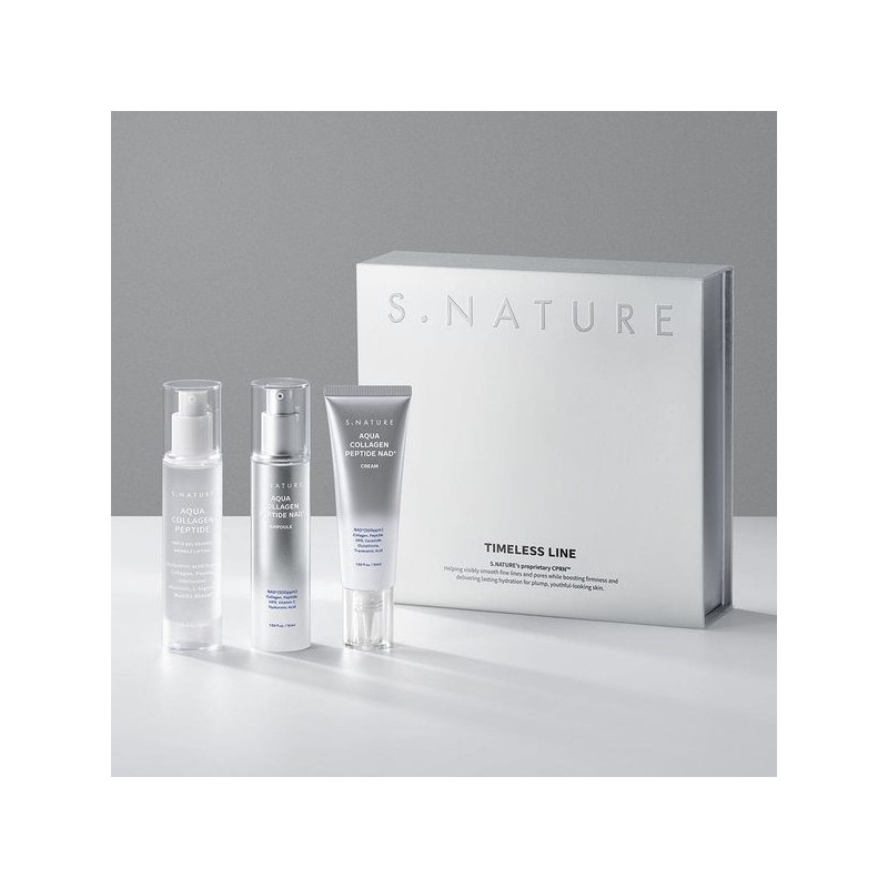 Esnature S-Nature Timeless Gift Set (Gel Essence 50ml+NAD+Ampoule+Cream 50ml) /
