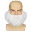 Yan Dream Short White Curly Fake Beard for Men Classic