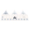 Ruler Grids 45/60/90 Degree Double Strip Ruler Transparent Acrylic Non