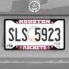 FANMATS 31331 Houston Rockets Metal License Plate Frame Black Finish