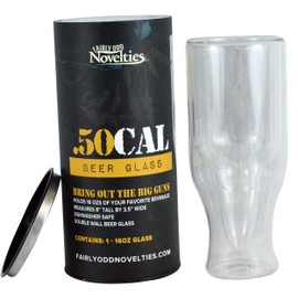 Fairly Odd Novelties .50 Caliber Bullet Beer Glass, Giftable