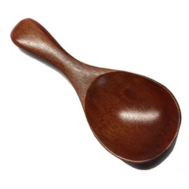 JapanBargain, Wooden Tea Scoop Matcha Scoop Green Tea Spoon Spices Spoon Sugar Spoon Salt Spoon (2, Brown)