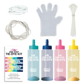 Tulip One-Step Tie-Dye Kit 4 Color Stripe Dye DIY Activity & Gift Idea, Multicolor