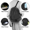 Drawstring Backpack Sports Gym Bag, Water Resistant String Bag Gym