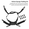 Helmet Lining Set Nylon Sponge Helmet Pads Chin Strap Replacement