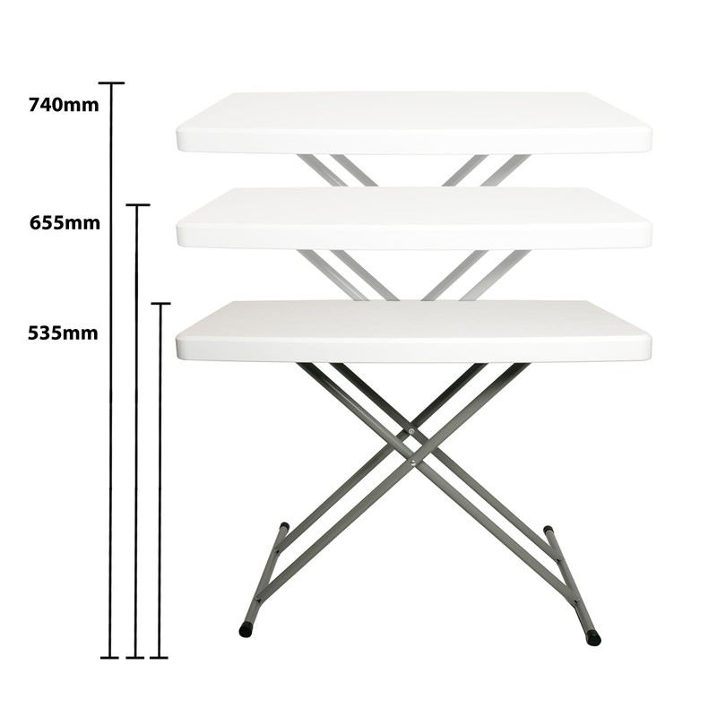HiEthan 20"x30" Personal Mini Folding Table, Multifunctional Small Portable Foldable