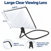 5X Neck-Worn Magnifying Glass for Reading – Adjustable Hands-Free Large