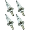 Abfer Car License Plate Screws Spike Shape License Plate Fasteners