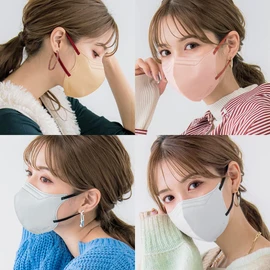 cicibella Mask Cool Touch Non-Woven 5D Mask Bicolor Three-Dimensional Mask Skin-Friendly Mask Disposable Face-Slimming Ladies Color Mask Old Lace
