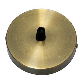 LEDSone Metal Ceiling Rose for Ceiling Hanging Bracket Complete Fitting Set with Side Fittings Antique Ceiling Canopy in Green Brass