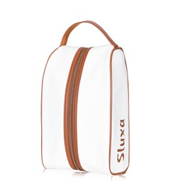 Sluxa Classic golf shoe bag, Waterproof golf shoe bag for women men, Lightful Green travel shoe bag shoe storage bag. (Brown)