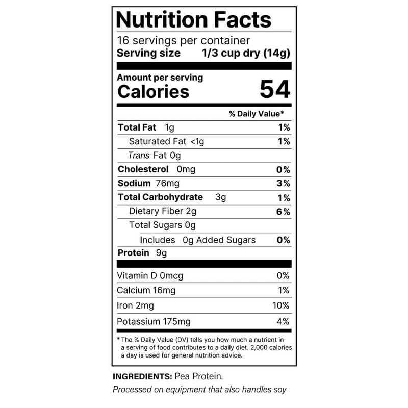 Plant Basics - Hearty Plant Protein - Unflavored Crumbles, 8