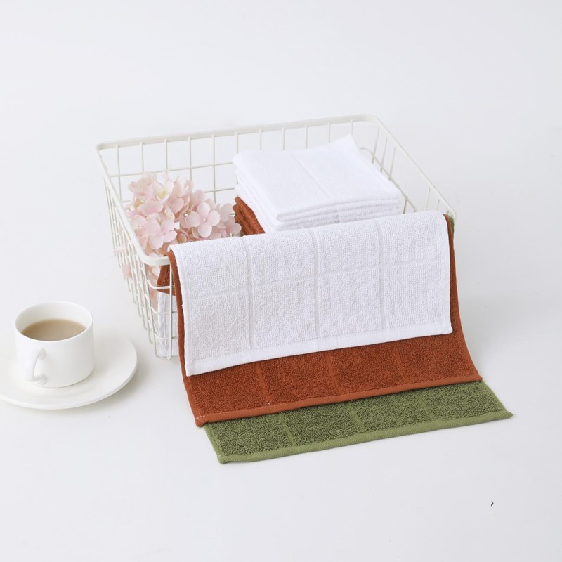 Glynniss - Paños de cocina altamente absorbentes, 100% algodón, paños