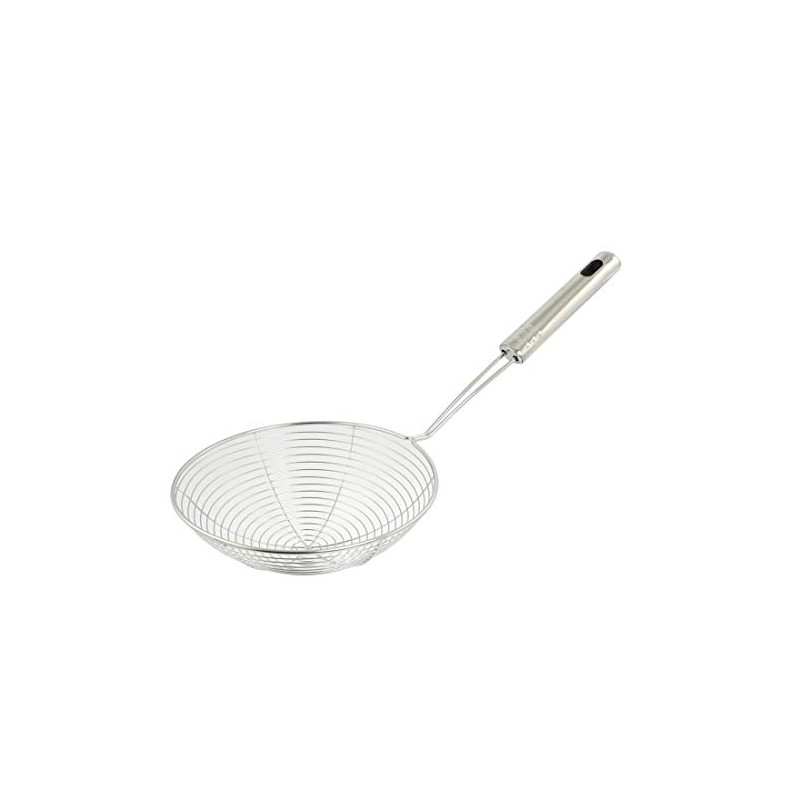AKORD 8.1" Long Handle 13.2cm Dia Mesh Net Strainer Ladle