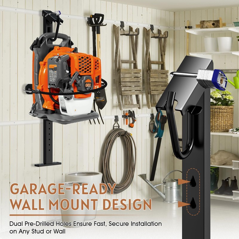 SDSNTE Backpack Blower Rack with Lock for Trailer – Heavy-Duty