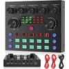 Audio Interface Podcast Equipment Bundle,focomban Bluetooth DJ Mixer Audio Streaming